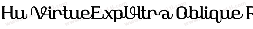 Hu VirtueExpUltra Oblique Regular字体转换